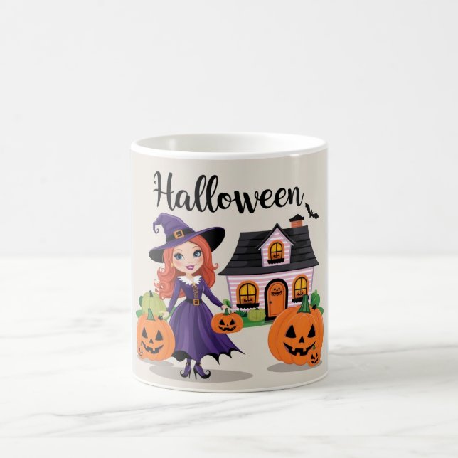 Whimsique Witch Art for Spooky Firande Kaffemugg (Center)