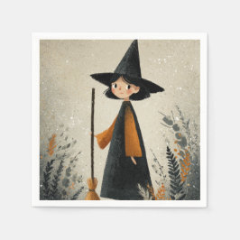 Whimsique Witch Watercolor Halloween Pappersservett
