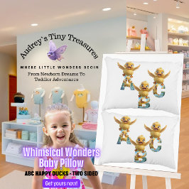 Whimsique Wonders ABC Ankor Baby Pillow Prydnadskudde
