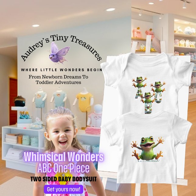 Whimsique Wonders Baby Kortärmad Bodykostym T Shirt (Skapare uppladdad)