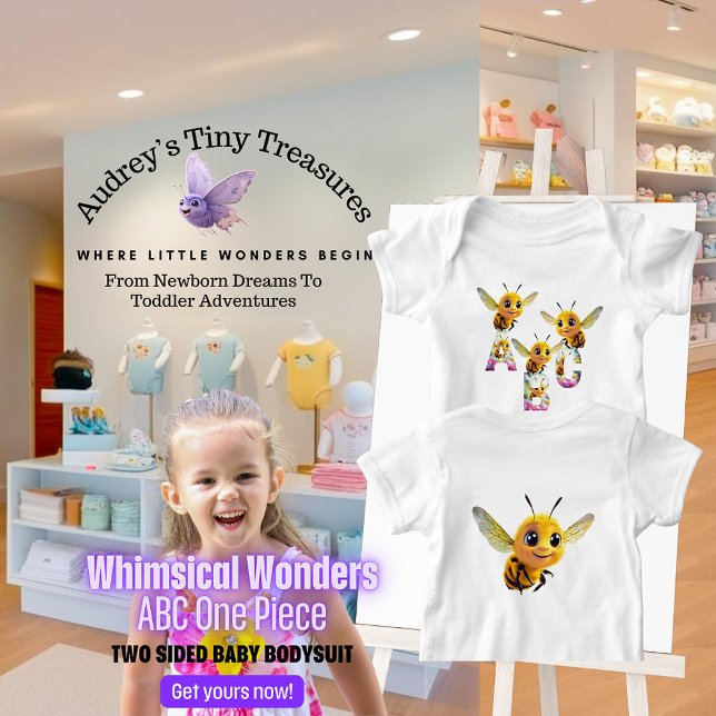 Whimsique Wonders Baby Kortärmad Bodykostym T Shirt (Skapare uppladdad)