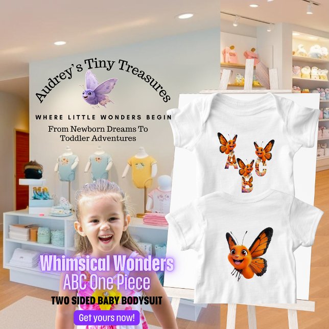 Whimsique Wonders Baby Kortärmad Bodykostym T Shirt (Skapare uppladdad)