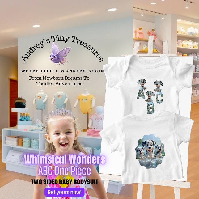 Whimsique Wonders Baby Kortärmad Bodykostym T Shirt (Skapare uppladdad)