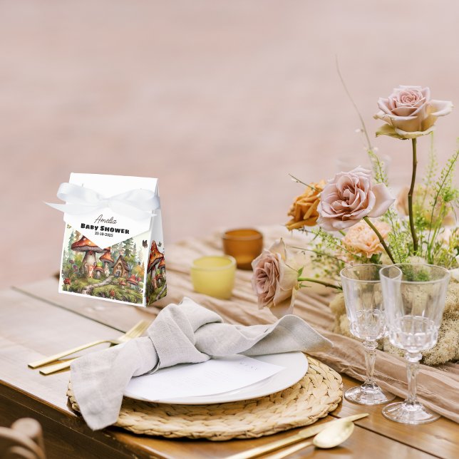 Whimsique Woodland Forest Mushroom Baby Shower Presentaskar (Skapare uppladdad)