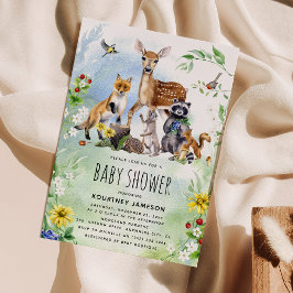 Whimsique Woodland underundrar babyskor Inbjudningar