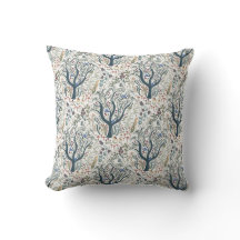 Whimsiques Folk Art Forest Dekorativ kudde Earth T