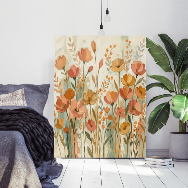 Whimsisk Abstrakt Blomma Botanisk Väggkonst (Skapare uppladdad)