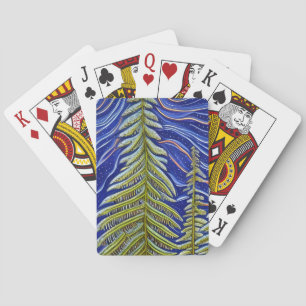Whimsisk Abstrakt Evergreens Casinokort