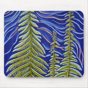 Whimsisk Abstrakt Evergreens Musmatta