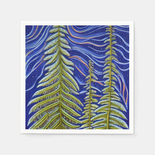 Whimsisk Abstrakt Evergreens Pappersservett