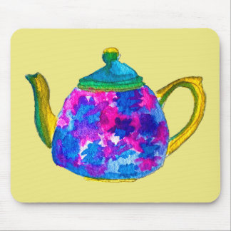 Whimsisk akvarell teapot musmatta