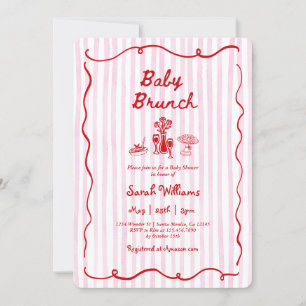 Whimsisk barnkalas Baby Shower Flicka Inbjudningar