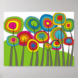 Whimsisk blombild Poster #7