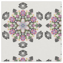 Whimsisk blommigt Spiders mandala-väv