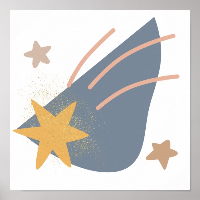 Whimsisk boho stjärna, poster (Framsidan)