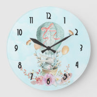 Whimsisk Bunny Riding i en Luftballong