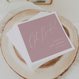 Whimsisk dammsugare Ro Oh Baby Shower Napkins Pappersservett