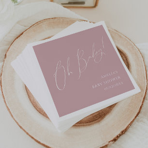 Whimsisk dammsugare Ro Oh Baby Shower Napkins Pappersservett
