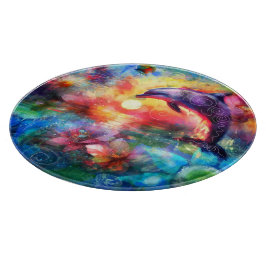 Whimsisk delfinskalk vid kustnära Nautisk Blommigt