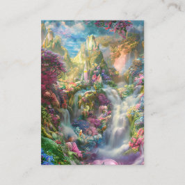 Whimsisk Fairyland-bakgrund Visitkort