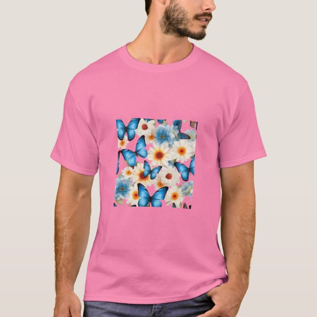 Whimsisk fjäril och Blommigt Tee (Framsida)