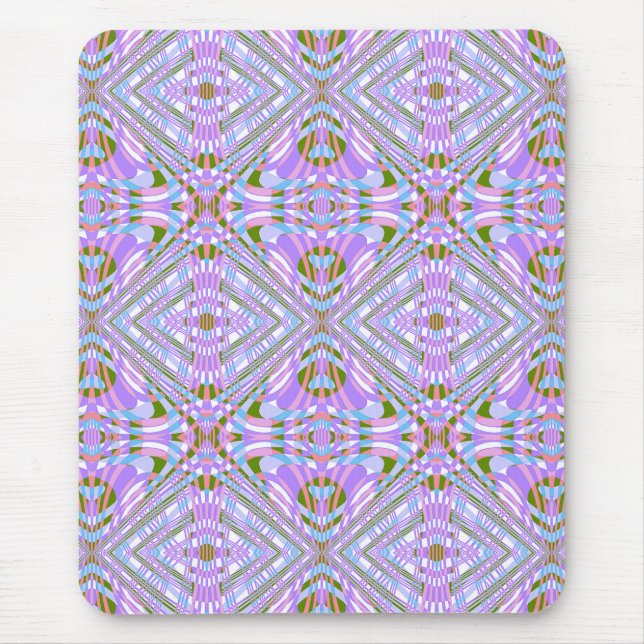Whimsisk geometrisk abstrakt mönster musmatta (Framsidan)