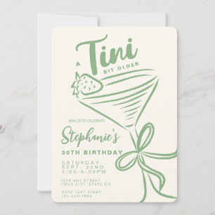 Whimsisk Grönt A Tini Bit Older 30års födelsedag Inbjudningar