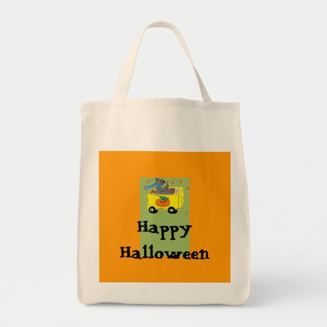 Whimsisk Halloween-design Tygkasse (Framsidan)
