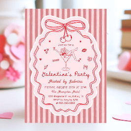 Whimsisk Handritad Galentine's Day Inbjudan