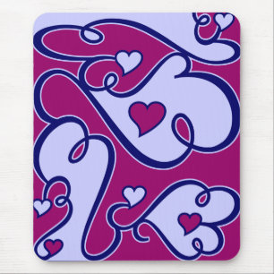 Whimsisk Hearts mousserande Musmatta