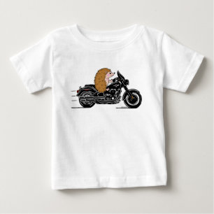 Whimsisk hedgehog som kör motorcykel t shirt