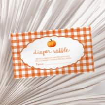 Whimsisk höstpumpa-babyshower-blöjtomte