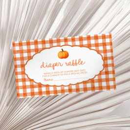 Whimsisk höstpumpa-babyshower-blöjtomte tilläggskort