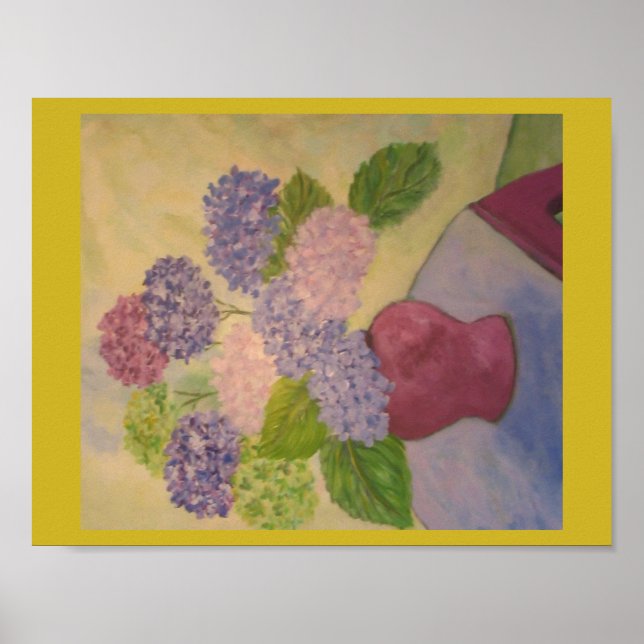 Whimsisk Hydrangeas Poster (Framsidan)