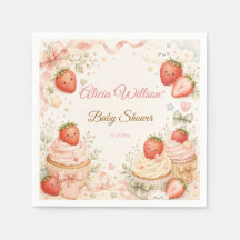 Whimsisk Jordgubbs-Baby Shower