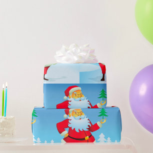 Whimsisk Jultomten med Mini Julgran Presentpapper