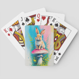 Whimsisk kanin, ljusfärgad Ar Casinokort