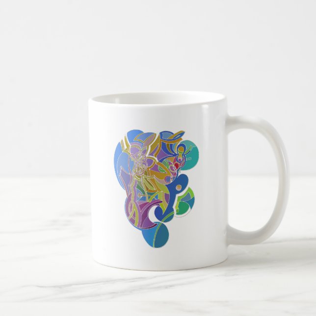 Whimsisk konst kaffemugg (Höger)
