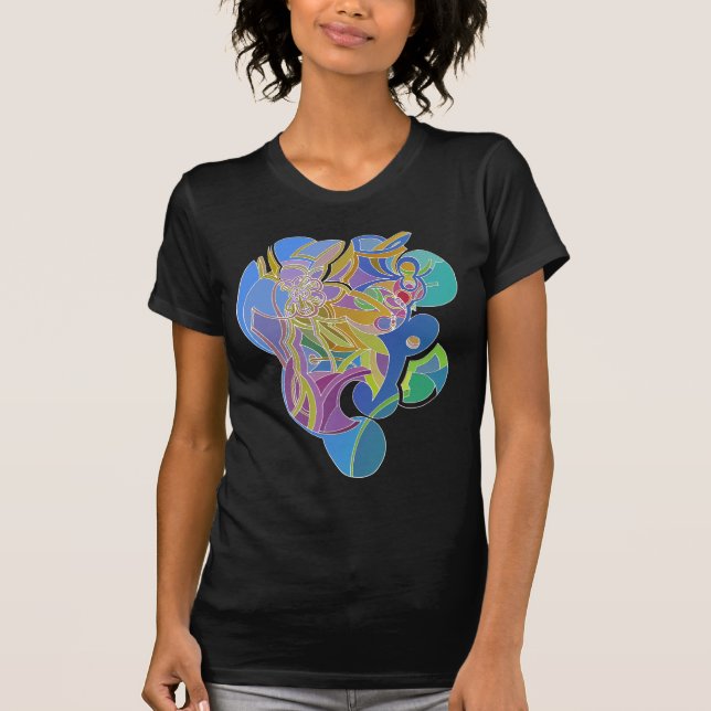 Whimsisk konst tee shirt (Framsida)