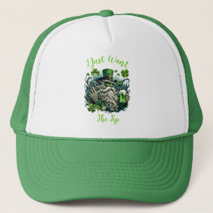 Whimsisk Leprechaun som sparar ett Kall ett Keps