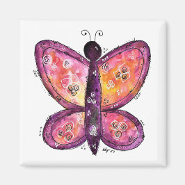 Whimsisk Lila Butterfly Magnet
