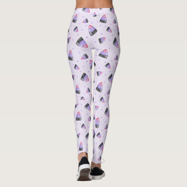 Whimsisk Lila Halloween Cany Maj Leggings (Baksida)