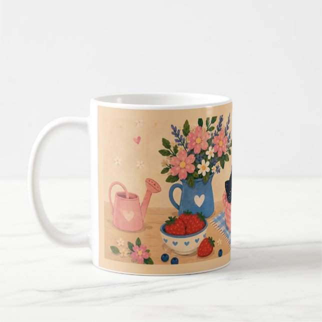 Whimsisk Mysig Keramikkopp För Kaffe Kaffemugg (Vänster)