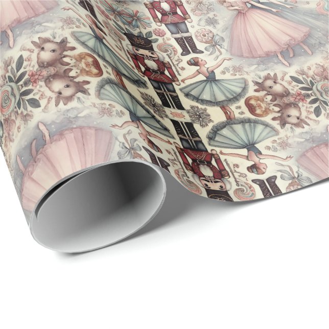 Whimsisk näsborrskiva i vattenfärg presentpapper (Rullad Hörn)