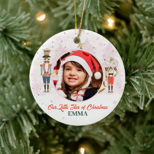 Whimsisk Nutcracker-jul Ballerina Photo Julgransprydnad Keramik