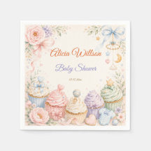 Whimsisk Pastell Bebis Shower