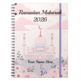Whimsisk Pastell Islamisk Konst Anteckningsbok