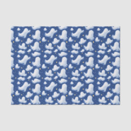 Whimsisk Roligt Ghost Blå himmel Halloween Nattstj