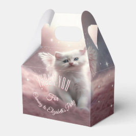 Whimsisk Rosa Kitten med Angel Vingar Presentaskar