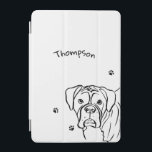 Whimsisk ruta: Redigerbar textradsartikel iPad Mini Skydd<br><div class="desc">Skydda din iPad på ett elegant sätt med det här tåliga fodral. Innehåller en lovvärd hund-linjedesign för boxare. Anpassadet är enkelt att anpassa. Perfekt för hundälskare!</div>
